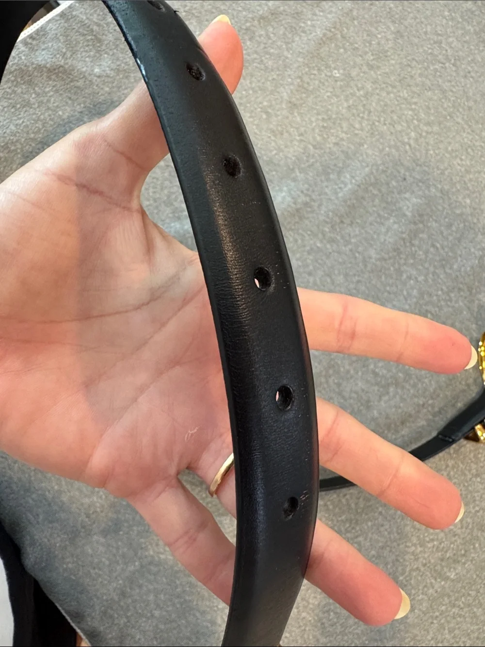 Madewell Triple Leather Keeper Belt | Black | Small - Picture 6 of 8